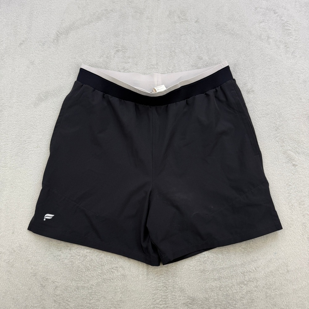 Fabletics Athletic Shorts Womens Medium Black Elastic Waist Workout Gym Training